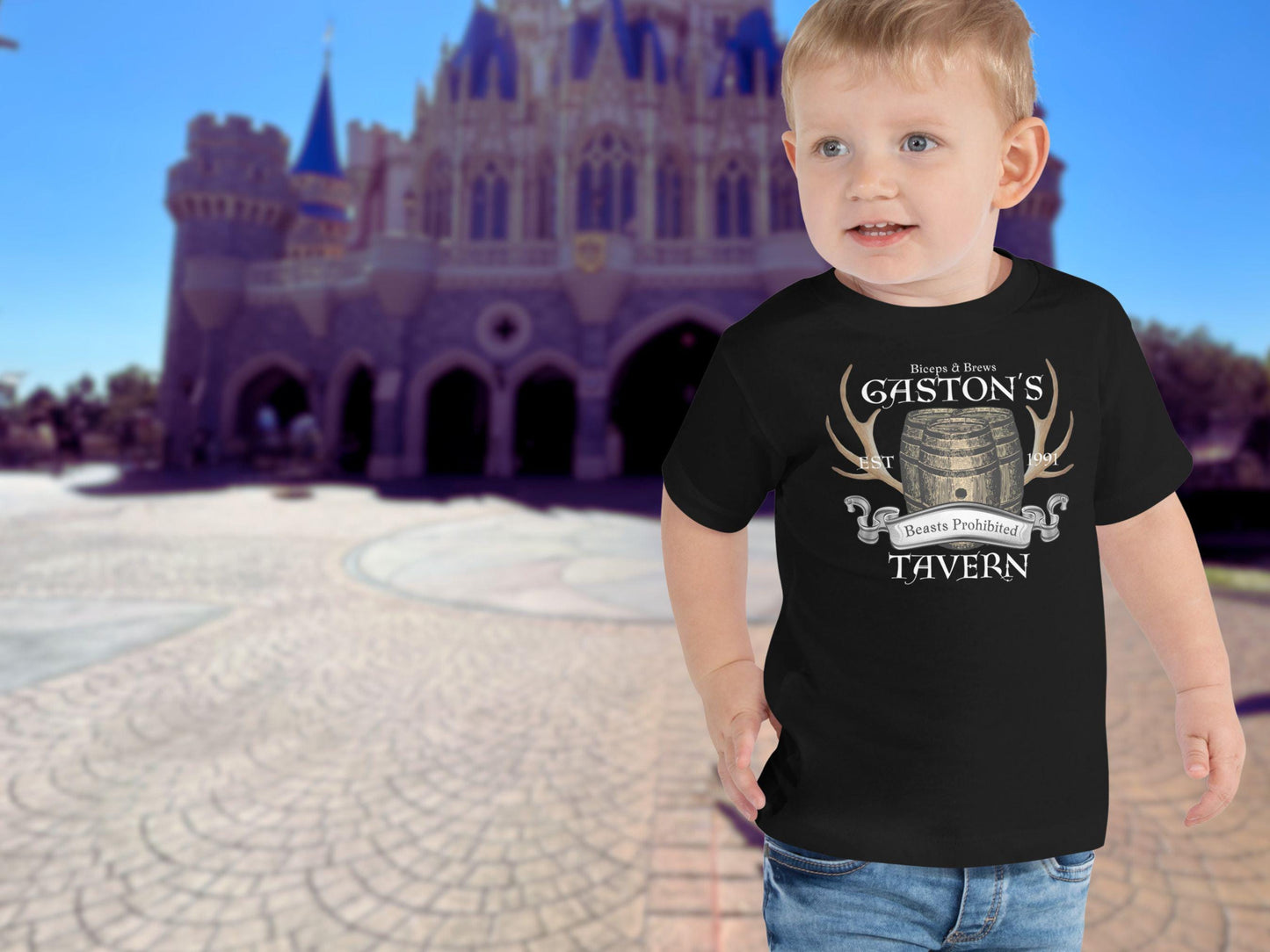 Toddler Gaston's Tavern Shirt, Beauty and the Beast Inspired