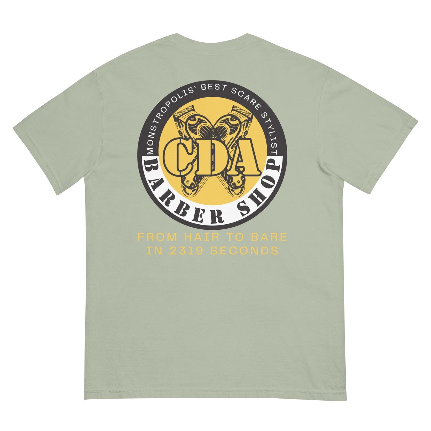 Monsters Inc CDA Barber Shop Comfort Colors Shirt