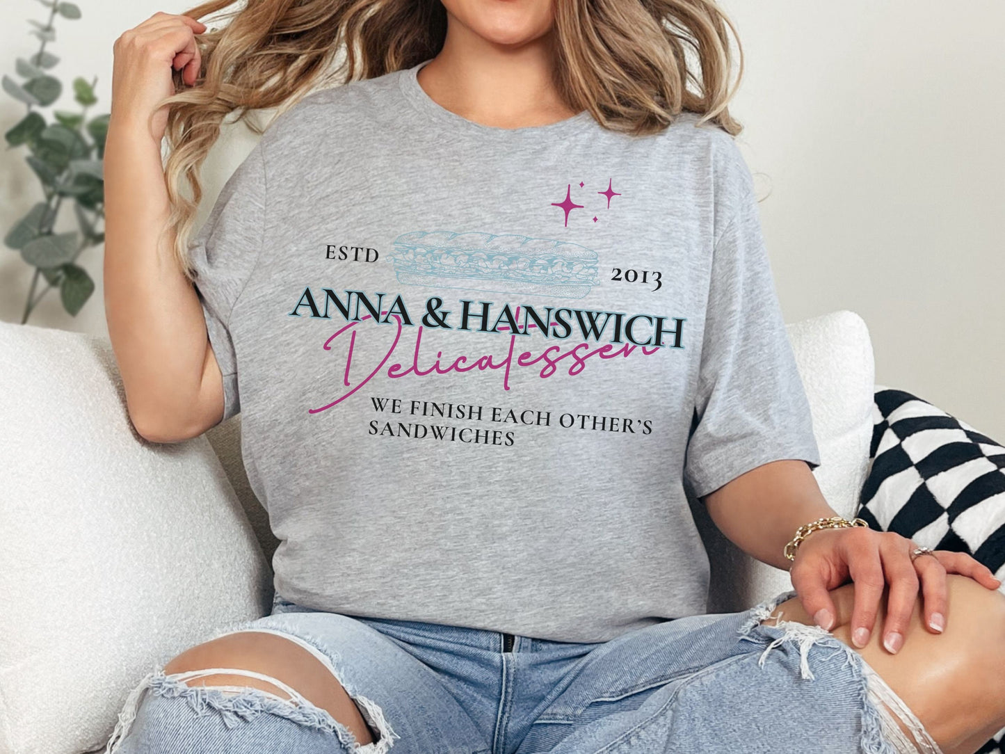 Anna and Hanswich T-Shirt, Subtle Disney Family Tee
