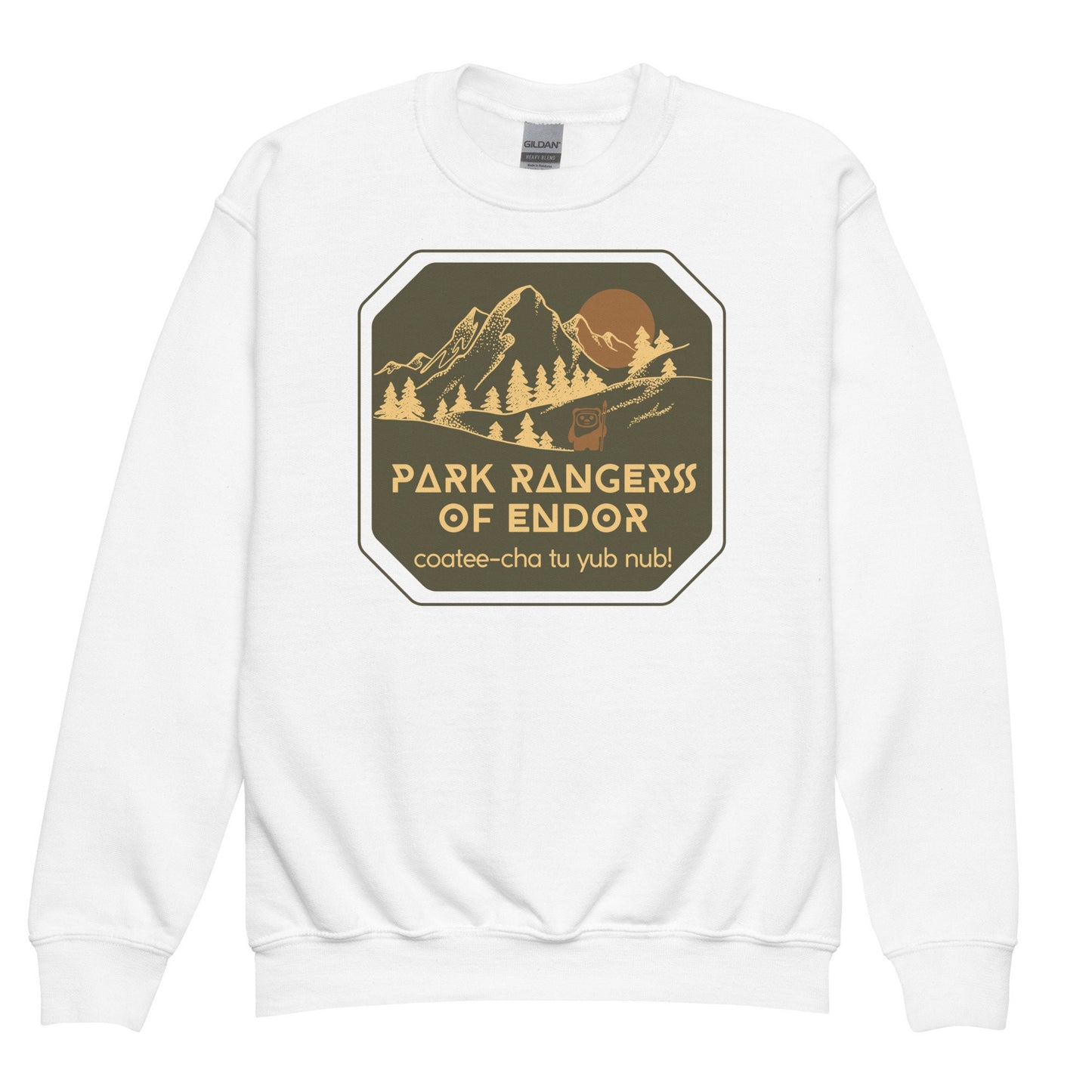 Park Rangers of Endor Youth Crewneck Sweatshirt, Subtle Disney Family Outfit