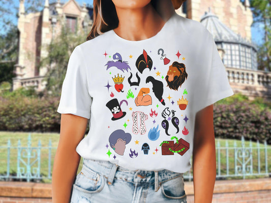 Disney Villains Sketch Shirt, Family Trip Tee