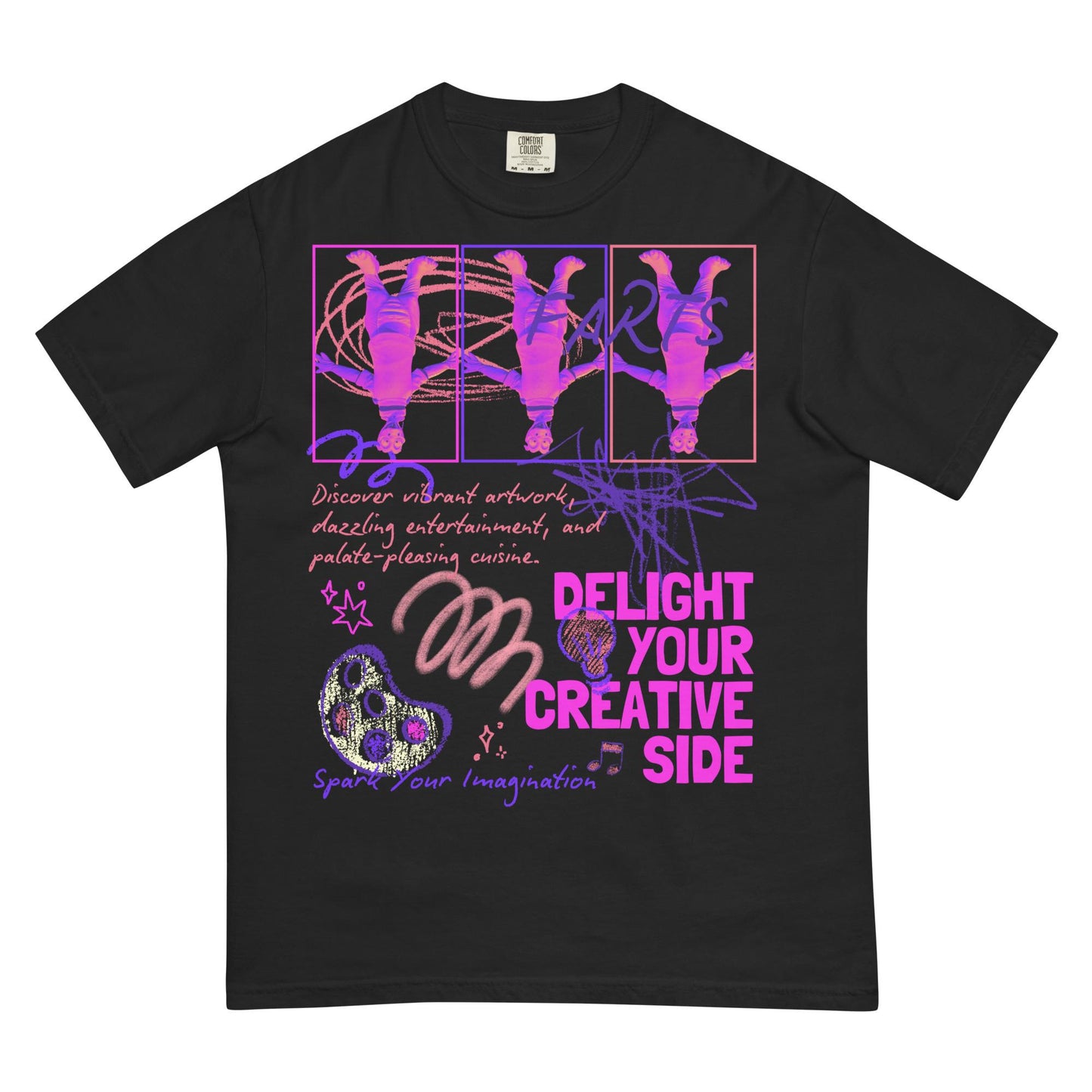 Festival of the Arts, Figment, FARTS, Disney Adult Comfort Colors Shirt
