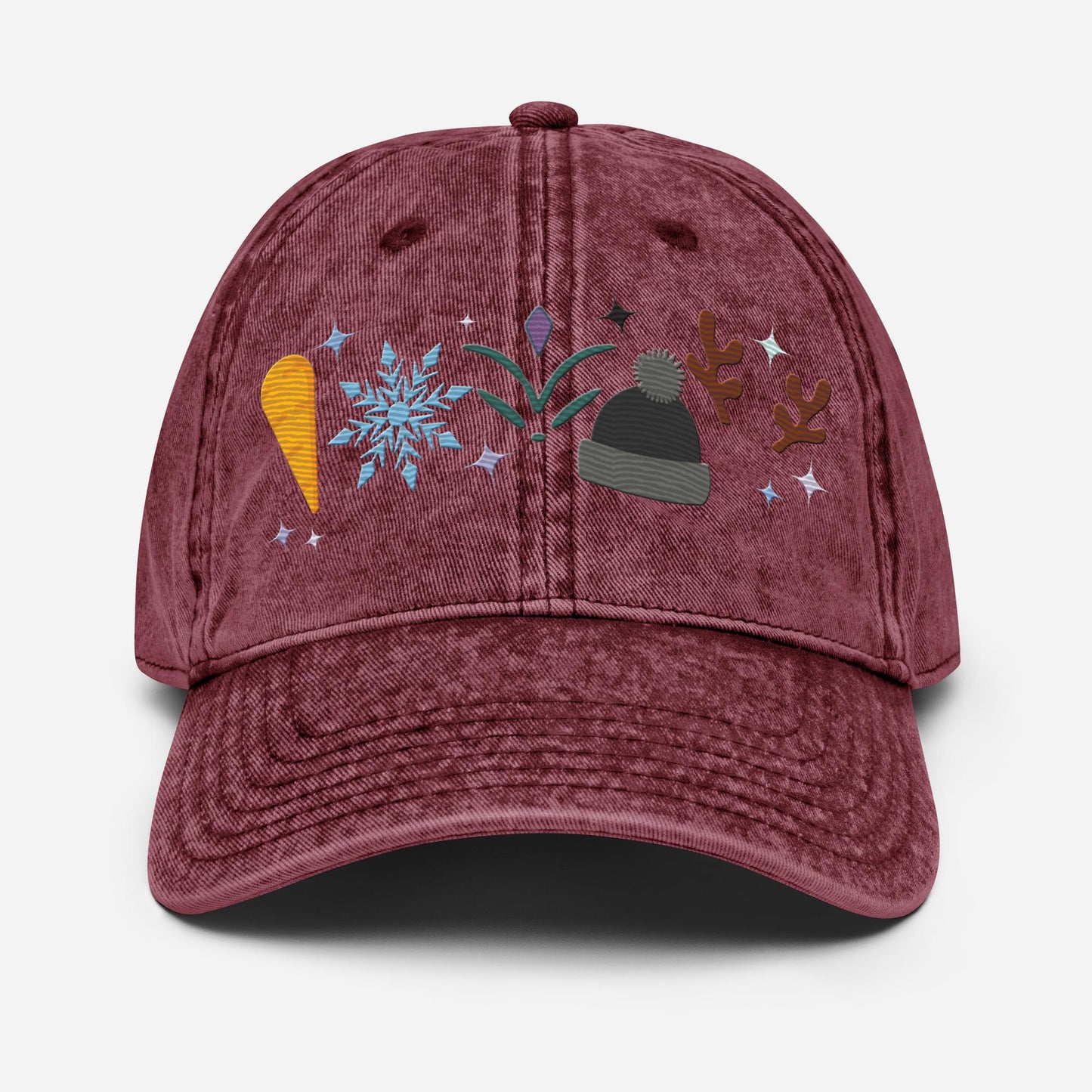 Embroidered Disney Frozen Icon Dad Hat, Anna & Elsa