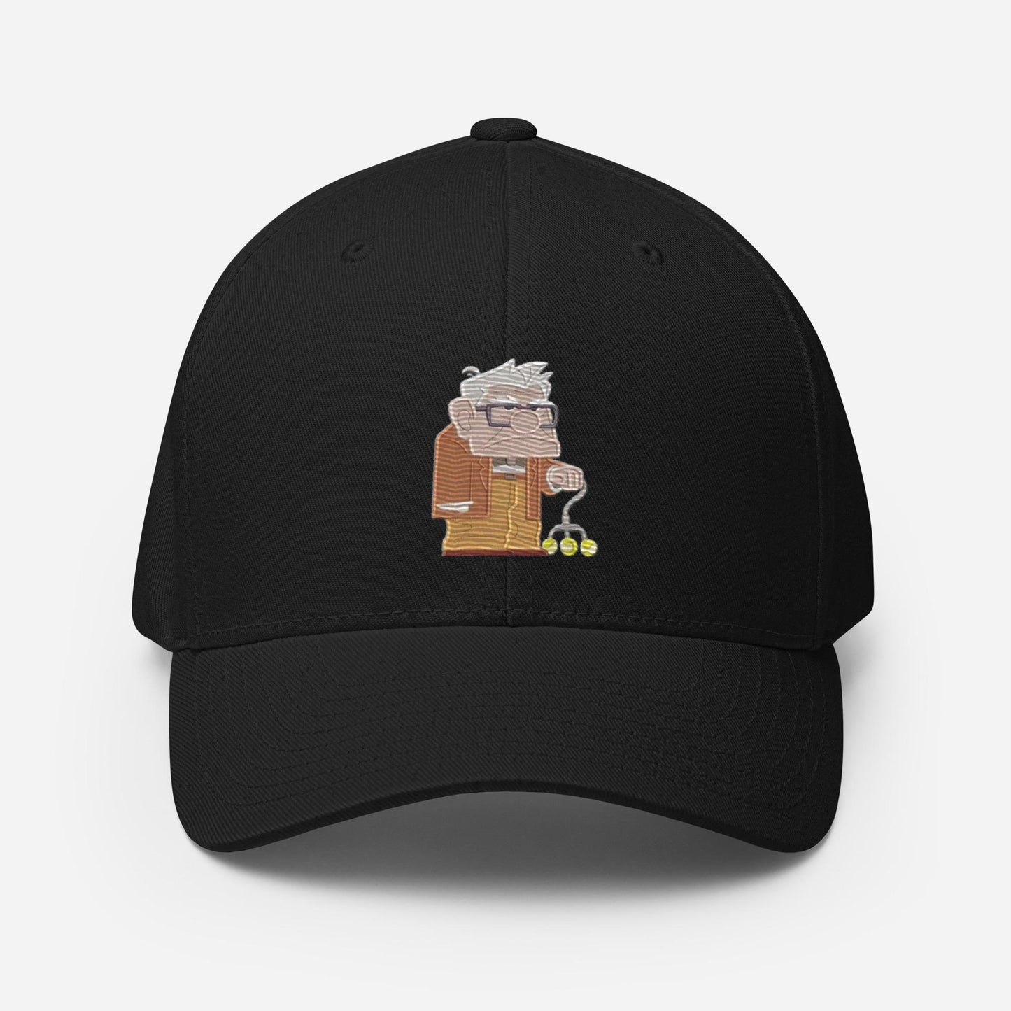 Disney Up Carl Embroidered Dad Hat, FlexFit Structured Twill Cap