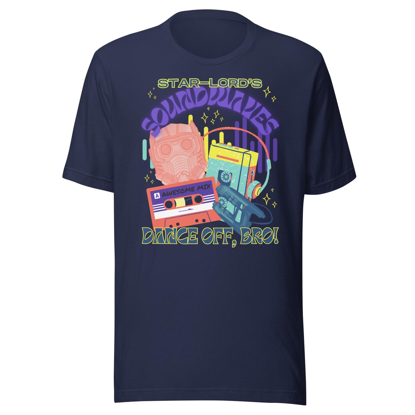 Star-Lord Soundwaves T-Shirt: Guardians of the Galaxy Bella Canvas Tee