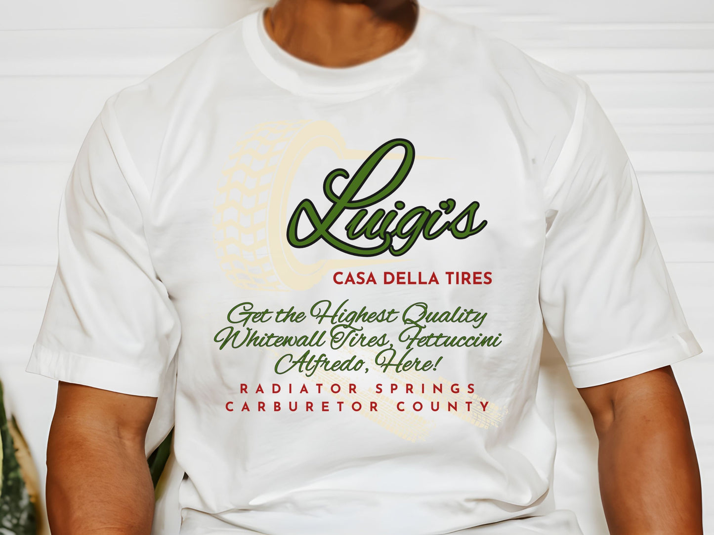 Luigi's Casa Della Tires Shirt, Subtle Disney Cars Bella Canvas Tee