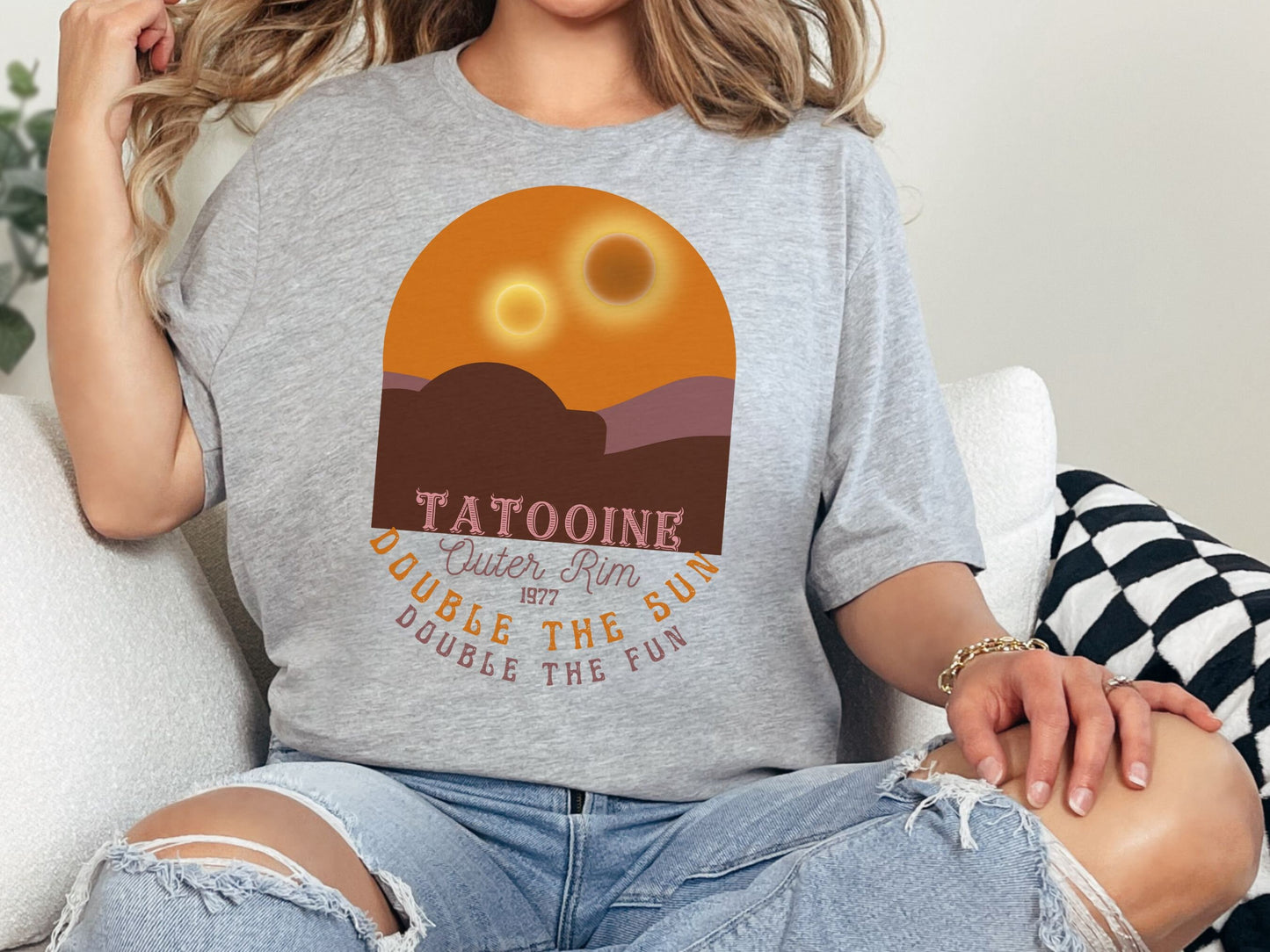 Tatooine Family Shirt: Double Sun Bella Canvas Star Wars Tee