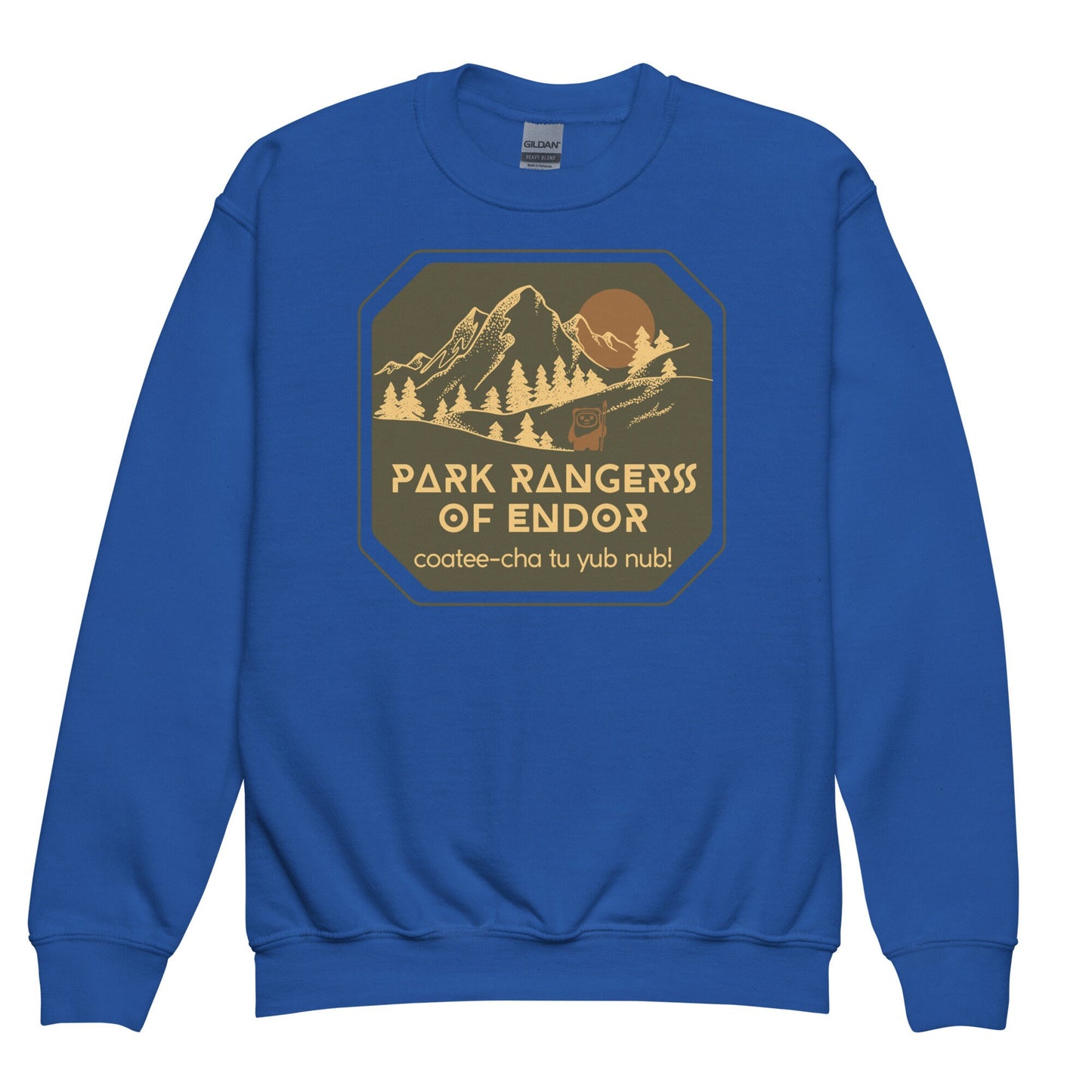 Park Rangers of Endor Youth Crewneck Sweatshirt, Subtle Disney Family Outfit