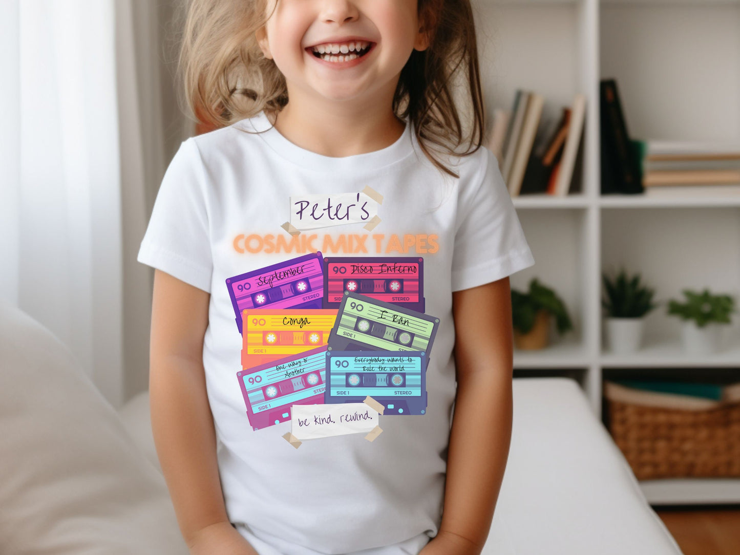 Cosmic Mix Tapes Toddler T-Shirt, Subtle Disney Family Tee