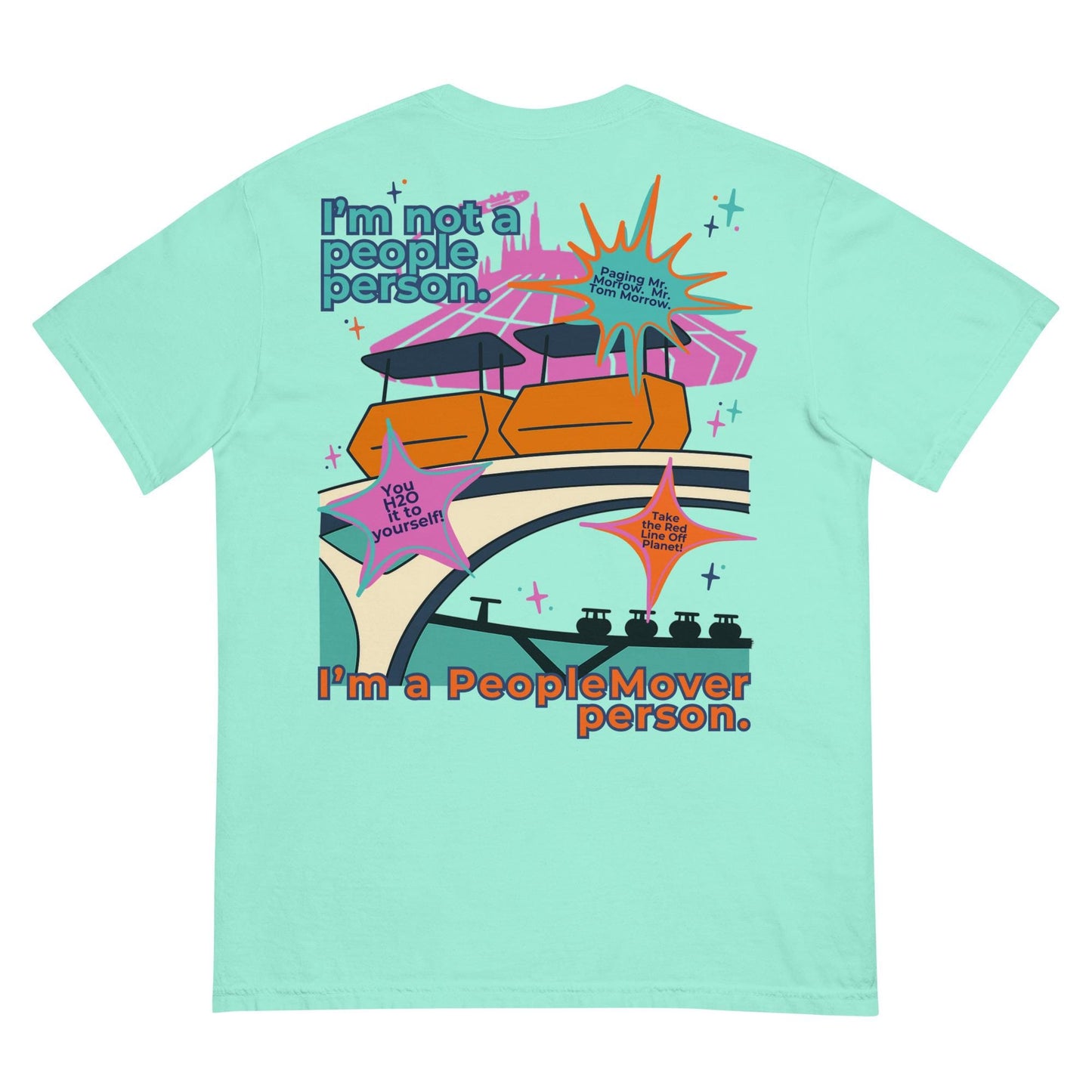 Tomorrowland PeopleMover Comfort Colors Shirt, Retro Disney Tee