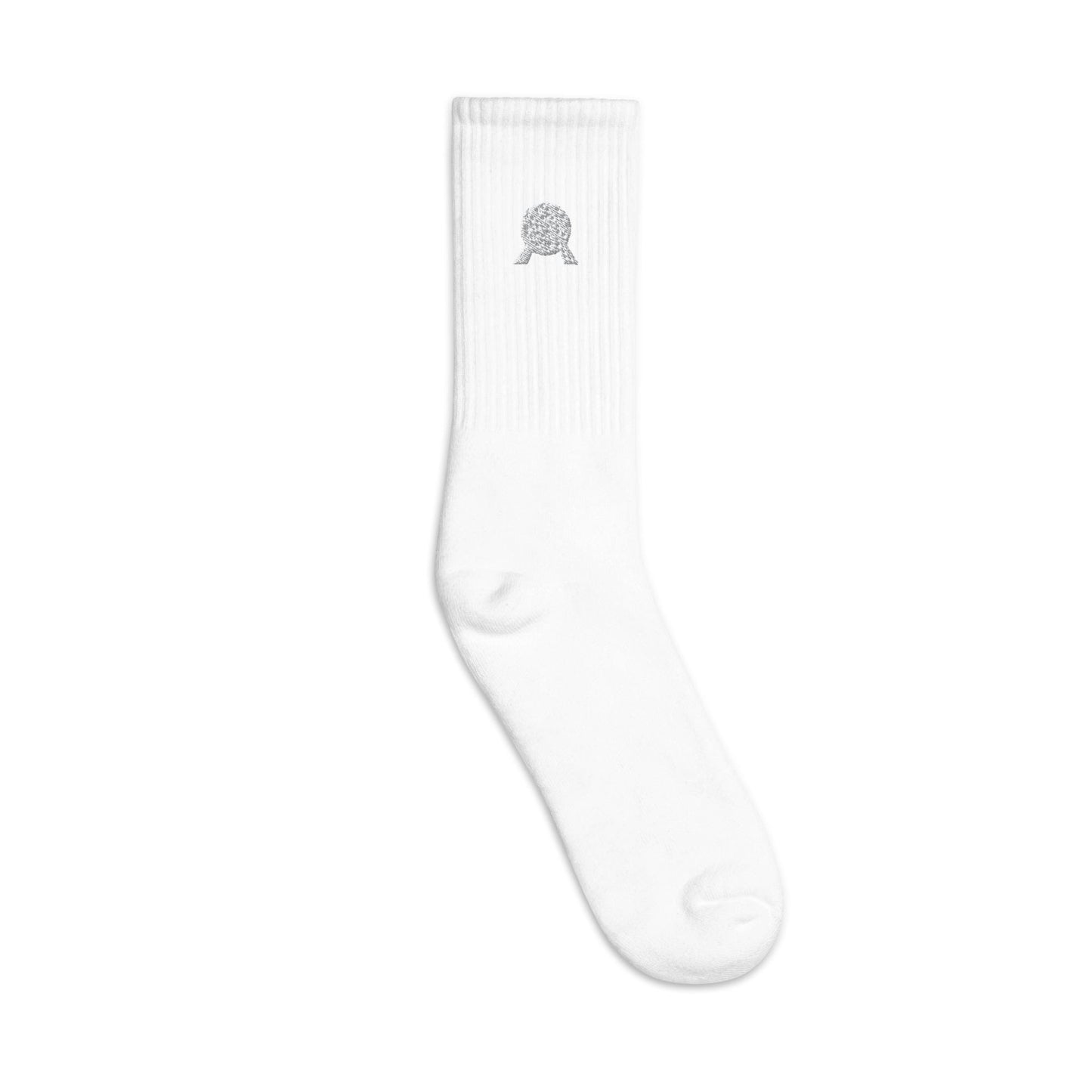 Embroidered EPCOT Spaceship Earth Icon Crew Socks - Made in USA