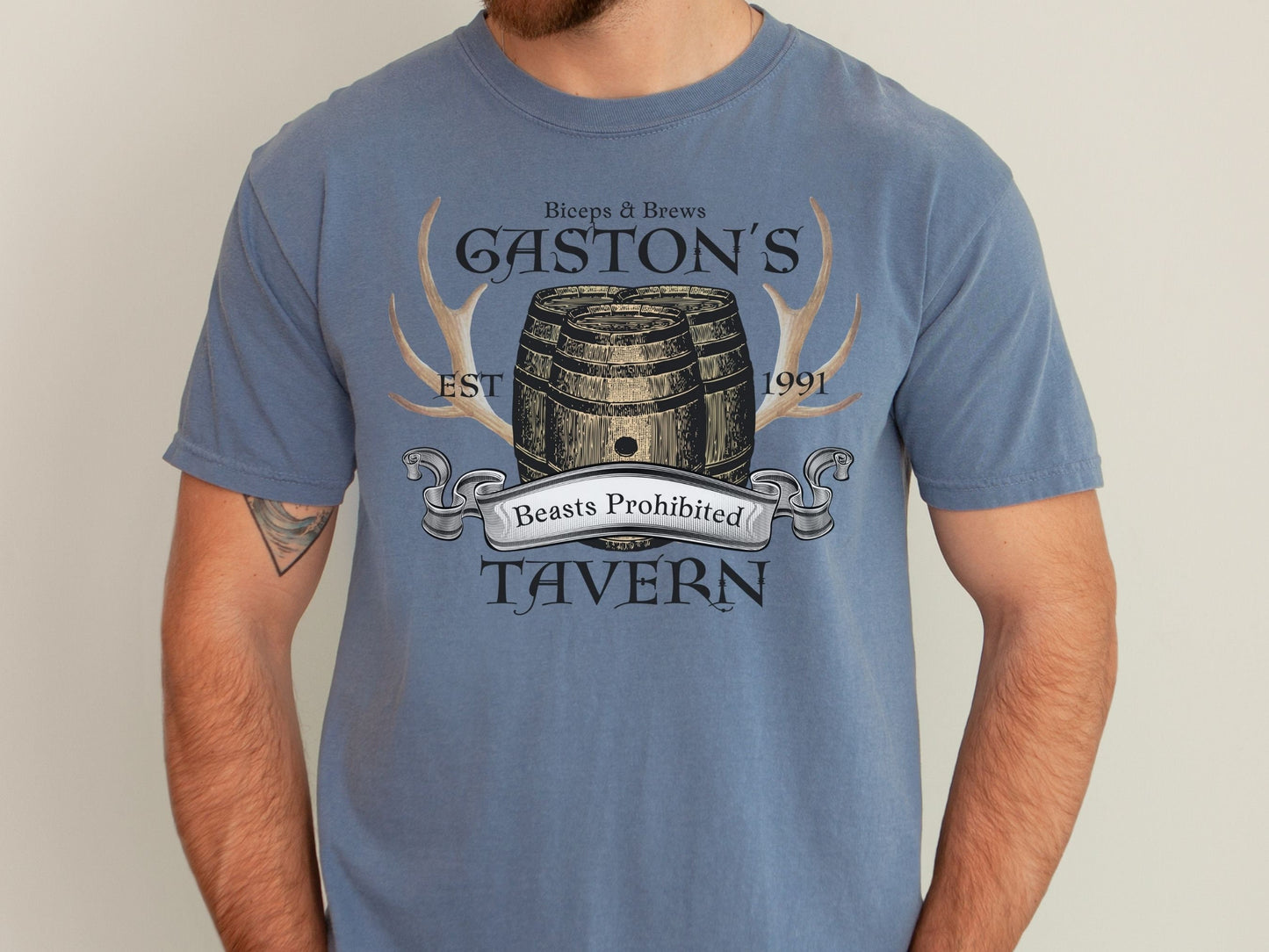 Gaston's Tavern Shirt: Comfort Colors Disneyland Family Tee