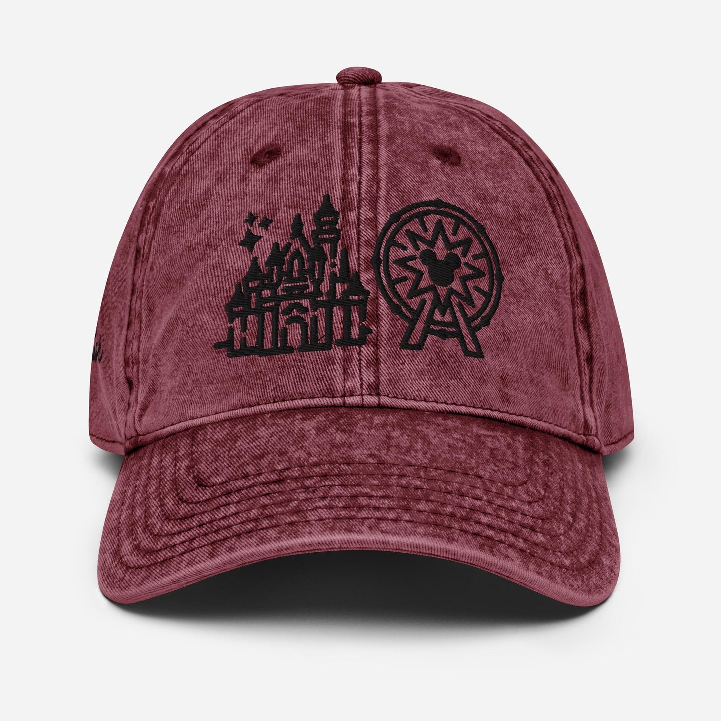 Disneyland Sketch Icon Dad Hat: Vintage Embroidered Cotton Twill