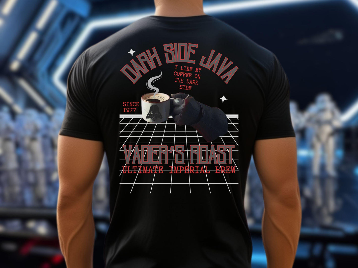 Funny Darth Vader Coffee Shirt: Dark Side Java Tee