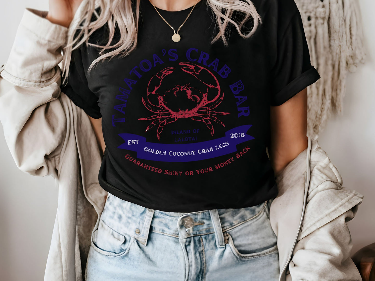 Tamatoa's Crab Shack T-Shirt, Subtle Disney Family Matching Shirt