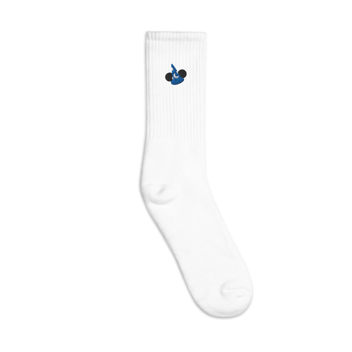 Embroidered Sorcerer Mickey Crew Socks, Disney Inspired, USA Made