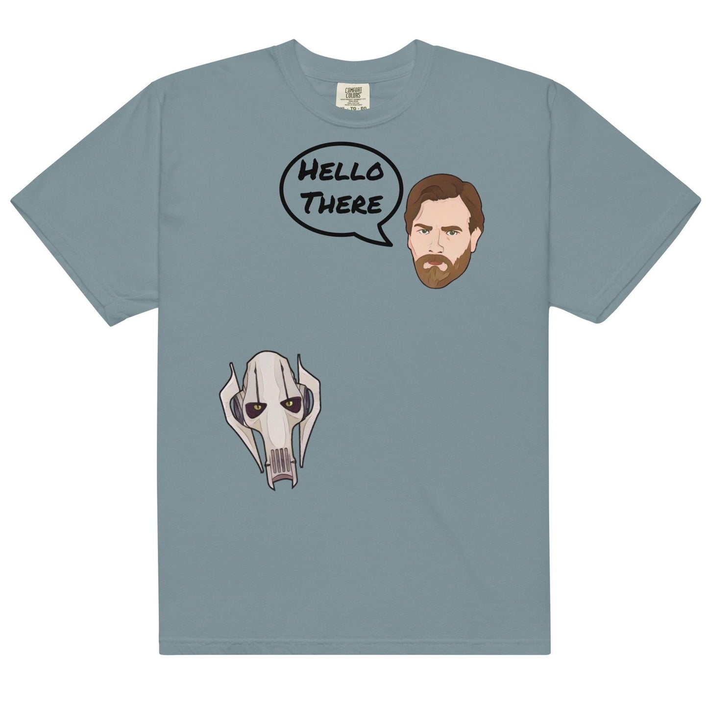 Hello There Star Wars Shirt: Obi-Wan & Grievous Comfort Colors Tee