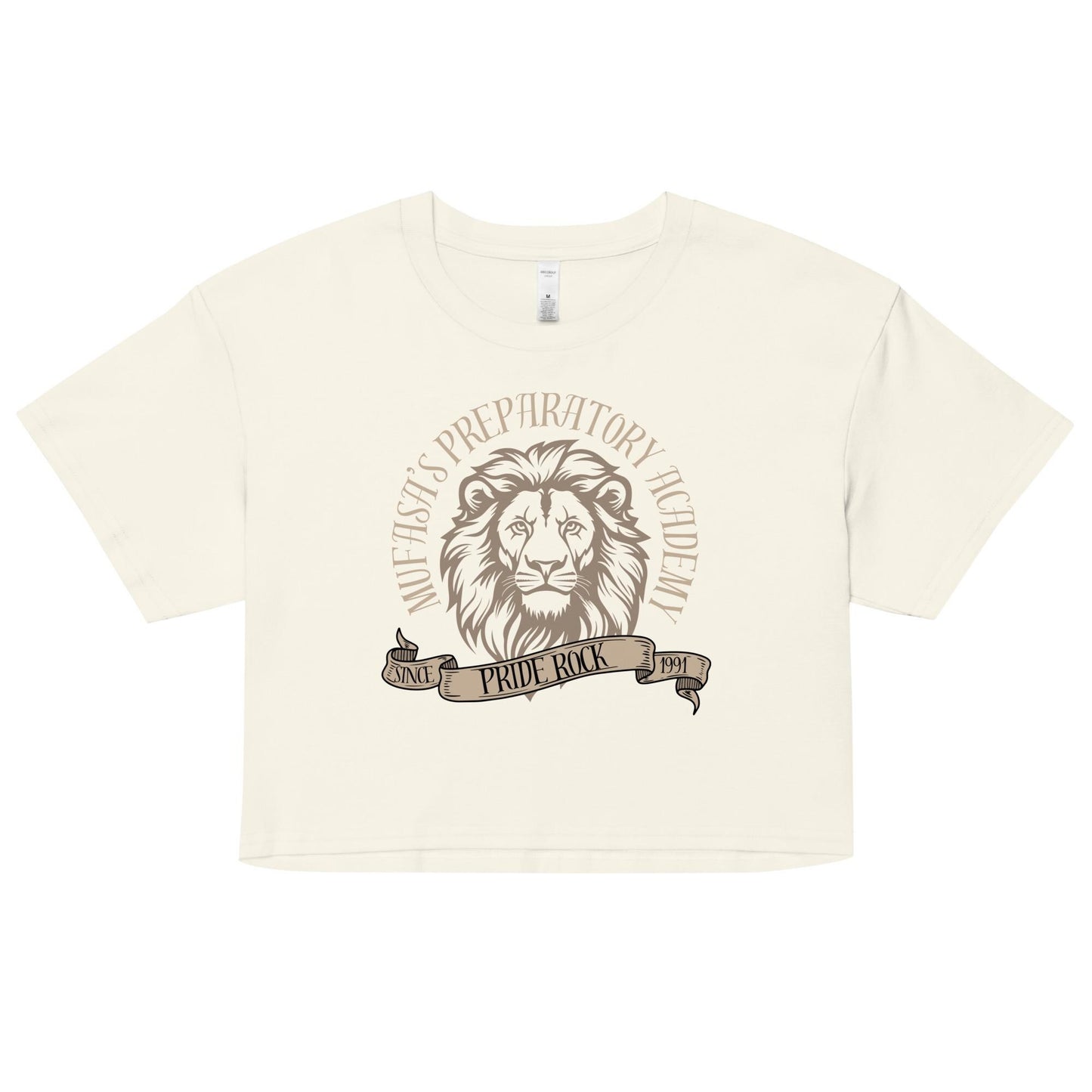 Mufasa Lion King Inspired Crop Top: Women's Combed Cotton Tee