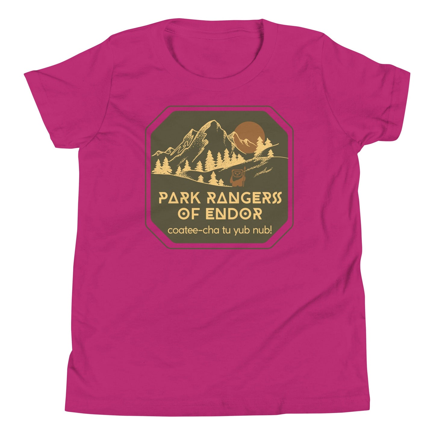 Endor Park Rangers Youth T-Shirt, Subtle Disney Star Wars Family Shirts