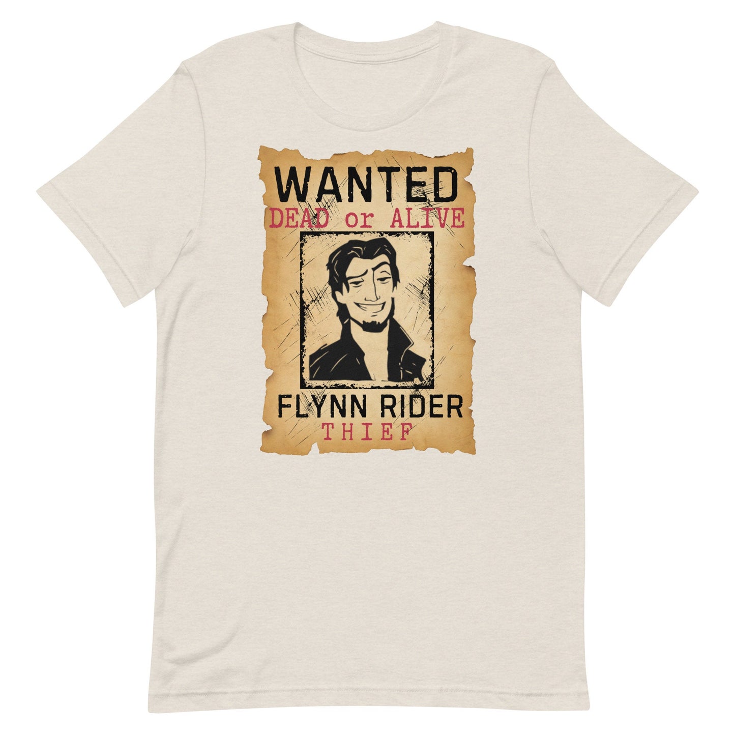 Wanted Flynn Rider Disney Shirt, Unisex Bella Canvas Tee