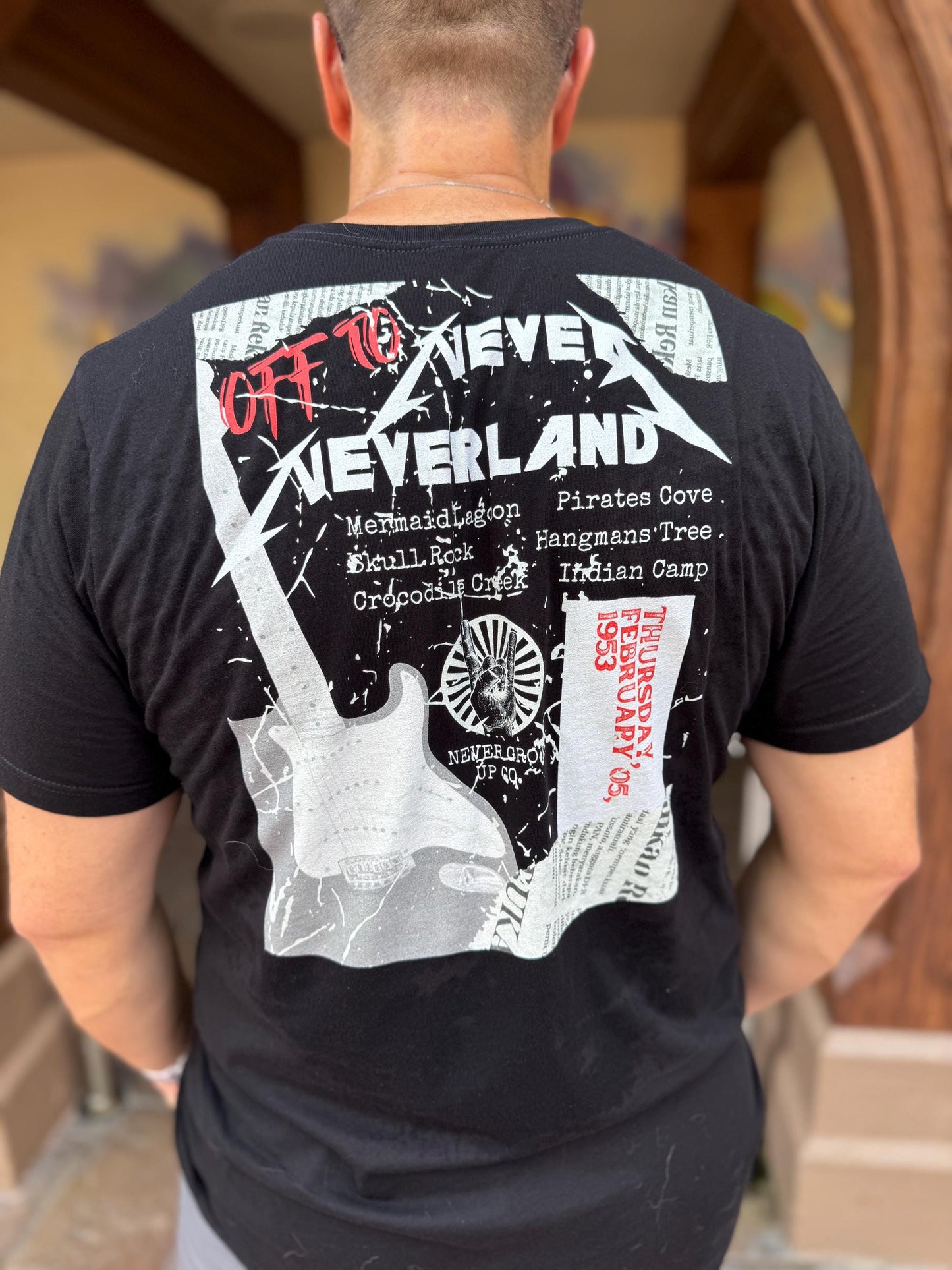 Peter Pan Rock Band Tee, Neverland Comfort Colors Shirt