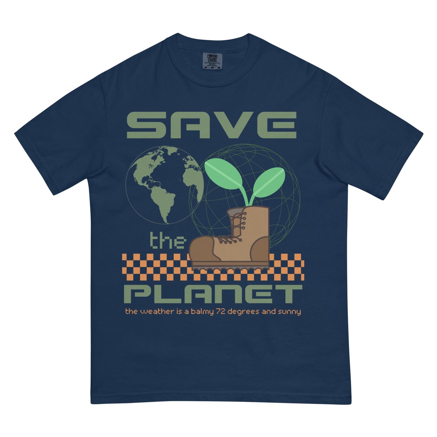 Wall-E Save the Planet Comfort Colors Shirt, Disney Pixar Tee