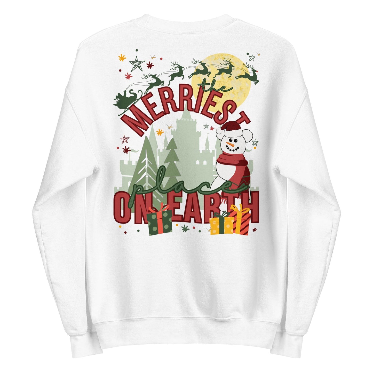 Disney Christmas Sweatshirt, "Merriest Place on Earth" Crewneck