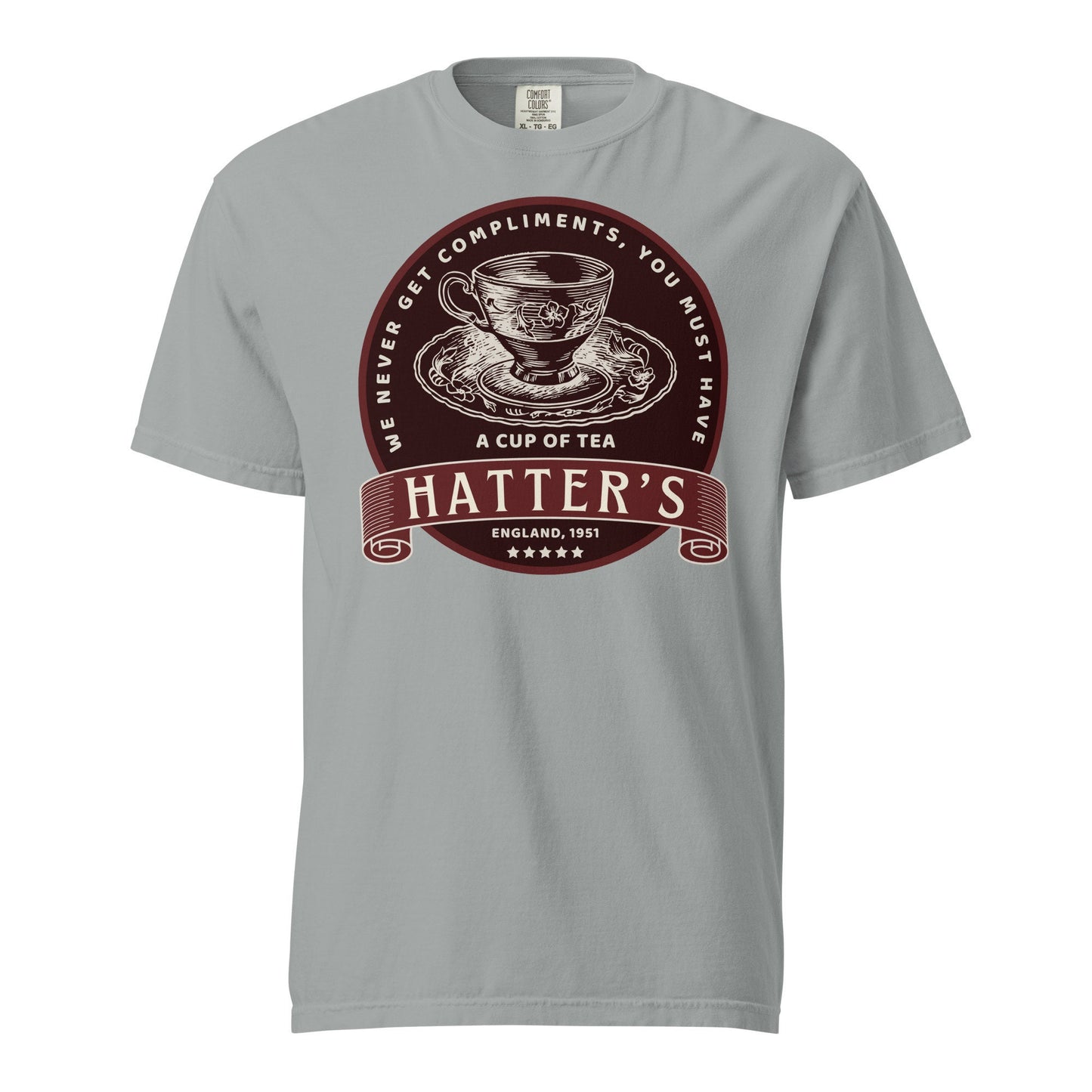 Hatter's Tea Shop Disney Tee, Comfort Colors Garment Dyed Heavyweight T-Shirt