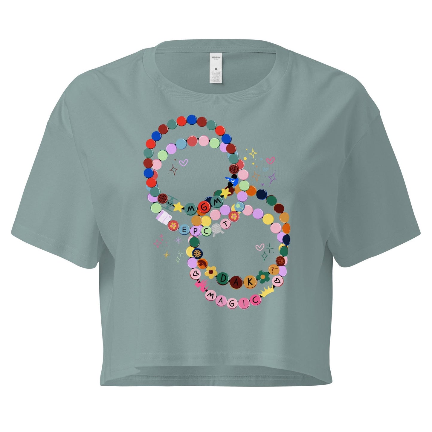 Disney Park Friendship Bracelets Crop Top, Disney Girls Trip Tee