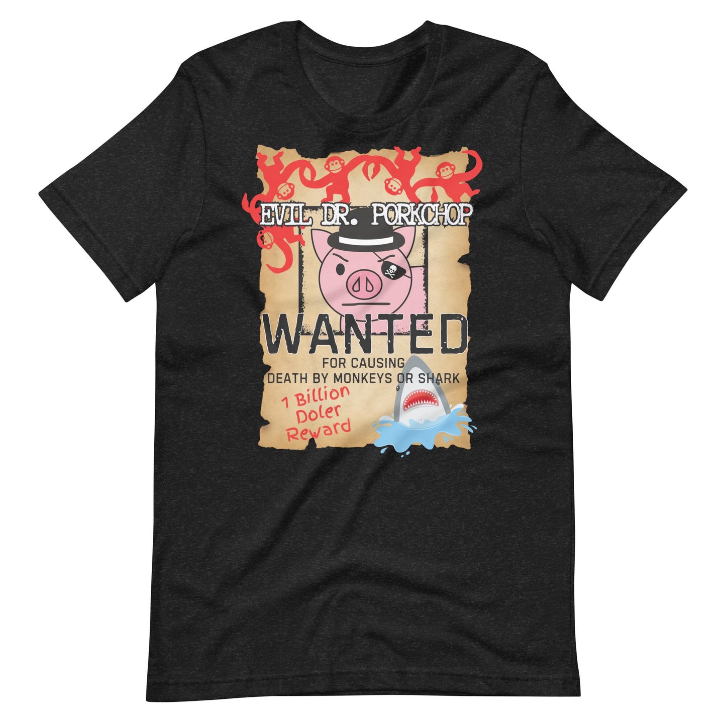 Evil Dr. Porkchop Wanted T-Shirt, Disney Toy Story Inspired