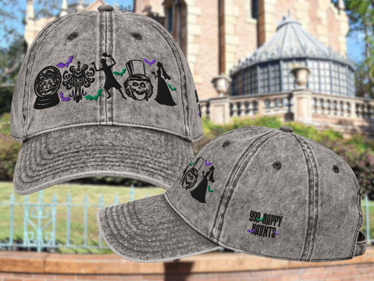 Haunted Mansion Icon Hat, 999 Happy Haunts, Disney Cotton Twill Dad Hat