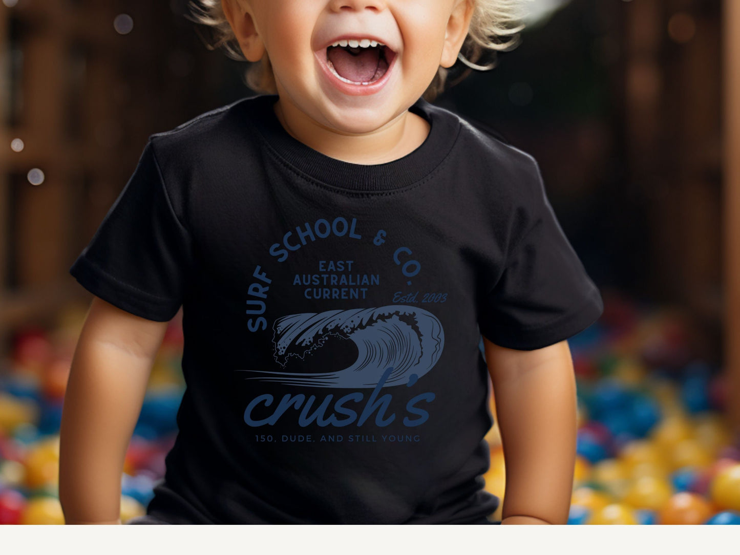 Crush's Surf Company Toddler T-Shirt, Bella Canvas Disney Family Matching Shirt