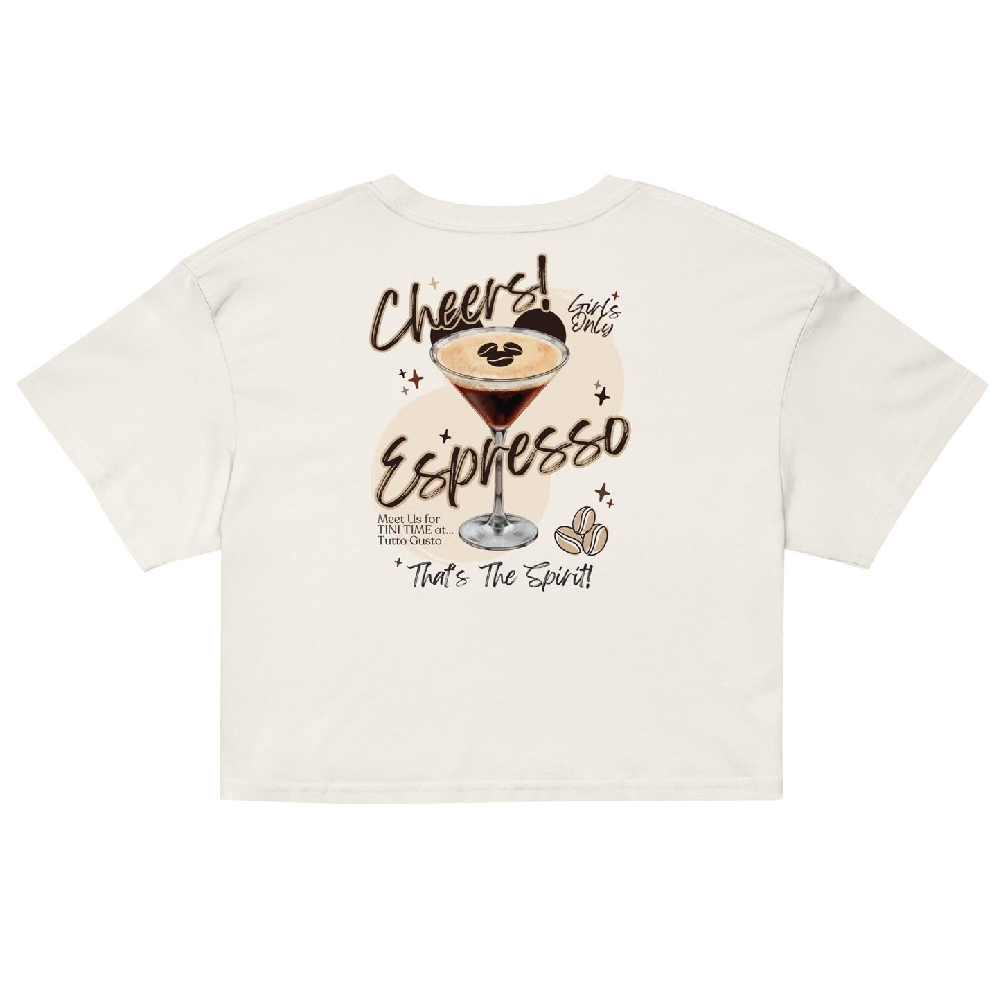 Espresso Martini Disney EPCOT Crop Top Shirt, Girls Trip