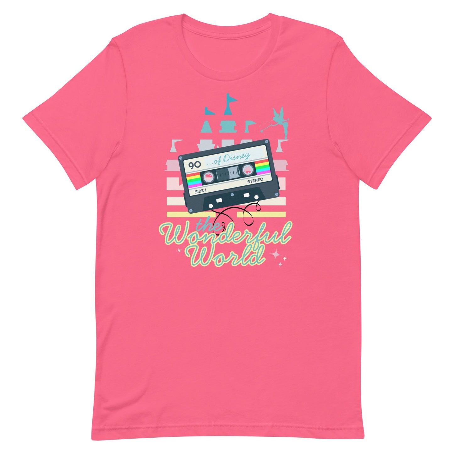Retro Disney World Shirt, '90s Cassette Tape Bella Canvas Tee