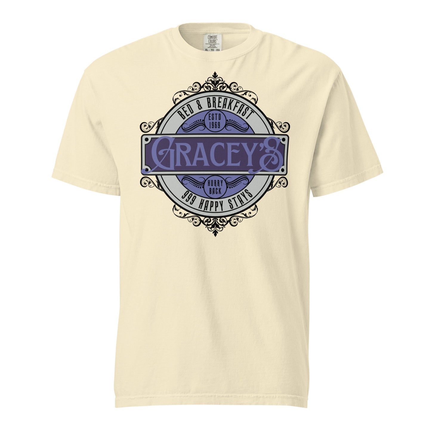 Gracey's Bed & Breakfast Haunted Mansion Tee, Comfort Colors Disney Shirt