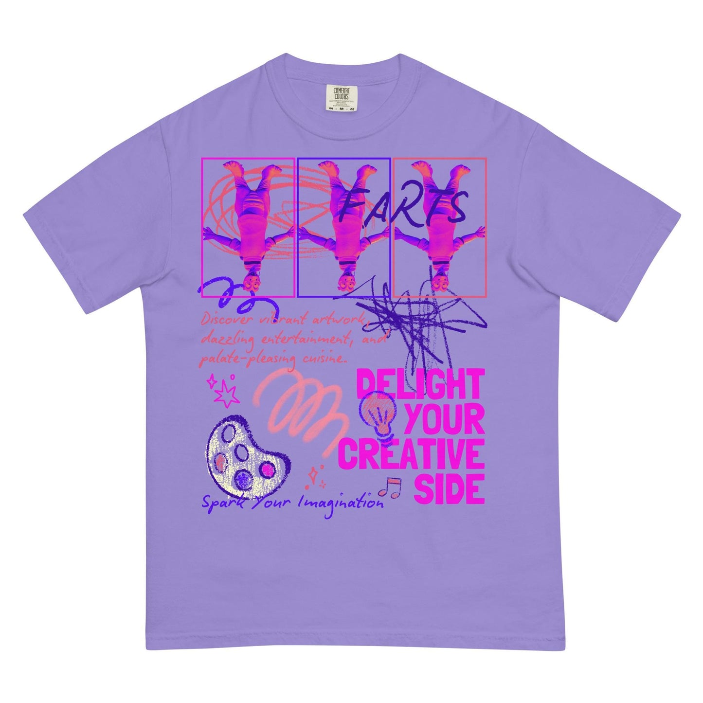 Festival of the Arts, Figment, FARTS, Disney Adult Comfort Colors Shirt