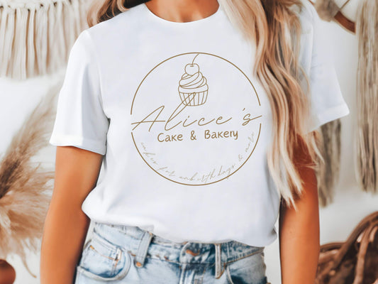 Alice's Bakery Disney Tee, Bella Canvas Unisex Shirt