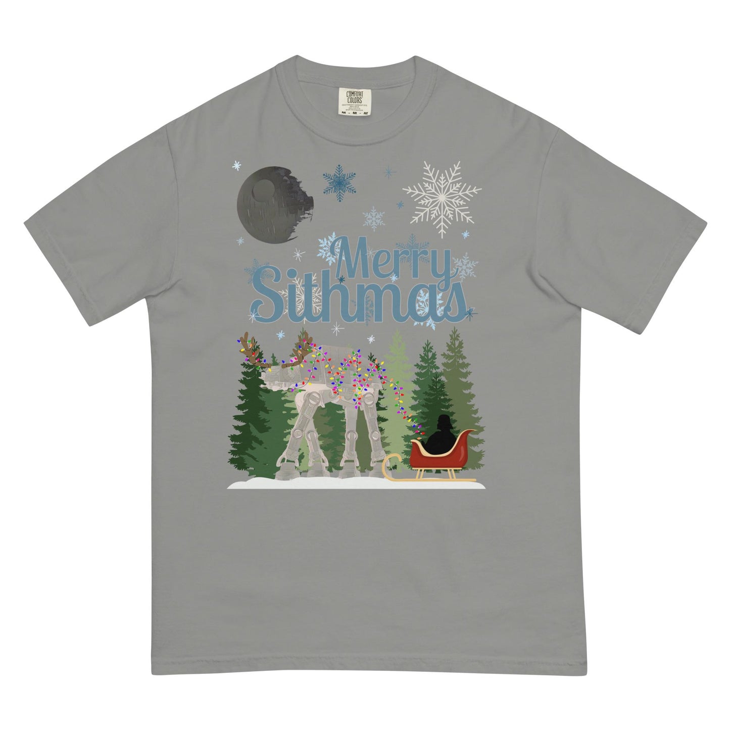 Merry Sithmas Star Wars Christmas T-Shirt - Comfort Colors Heavyweight Tee