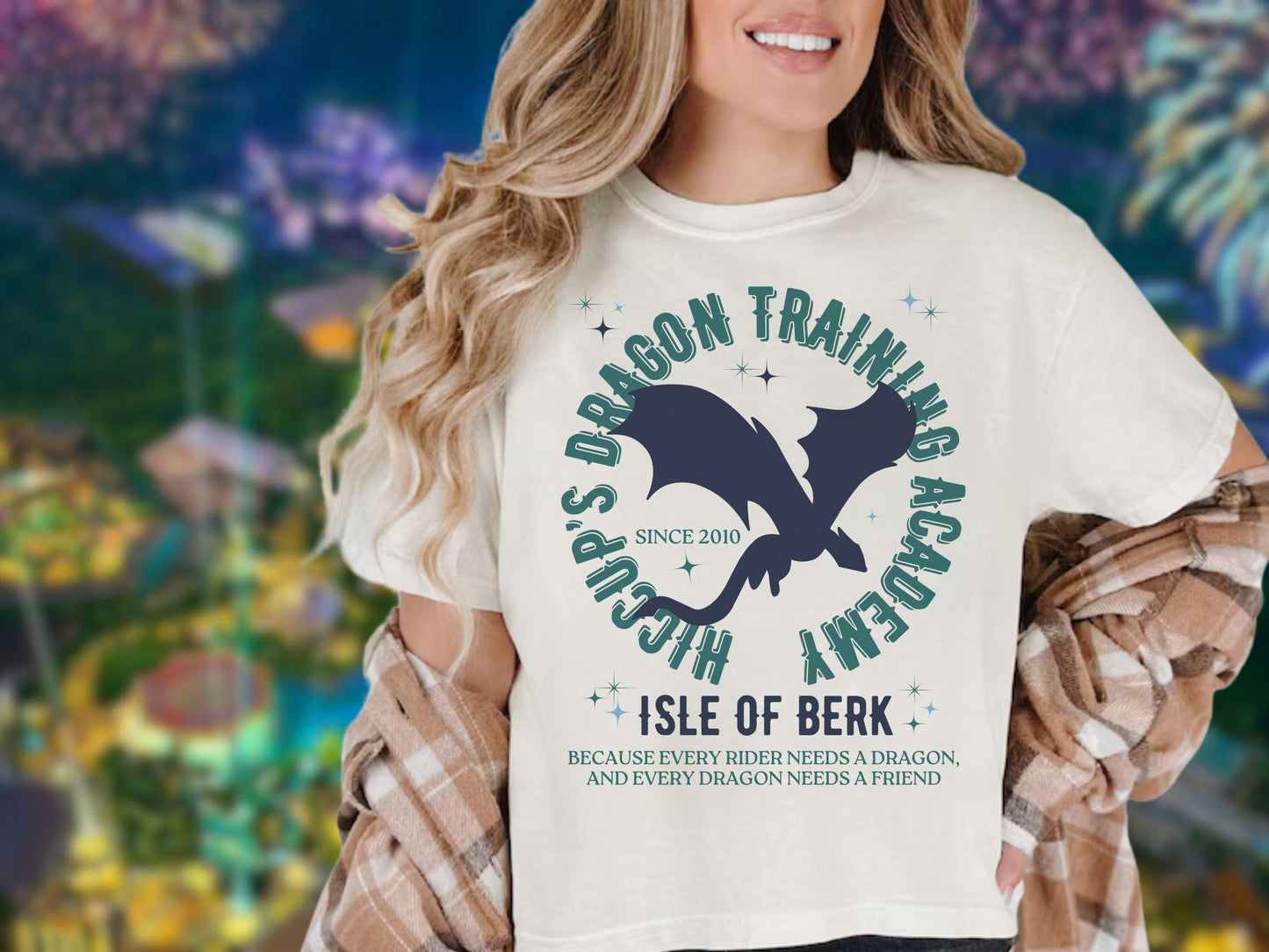 Hiccup's Dragon Training Academy Shirt: Combed Cotton Crop Top