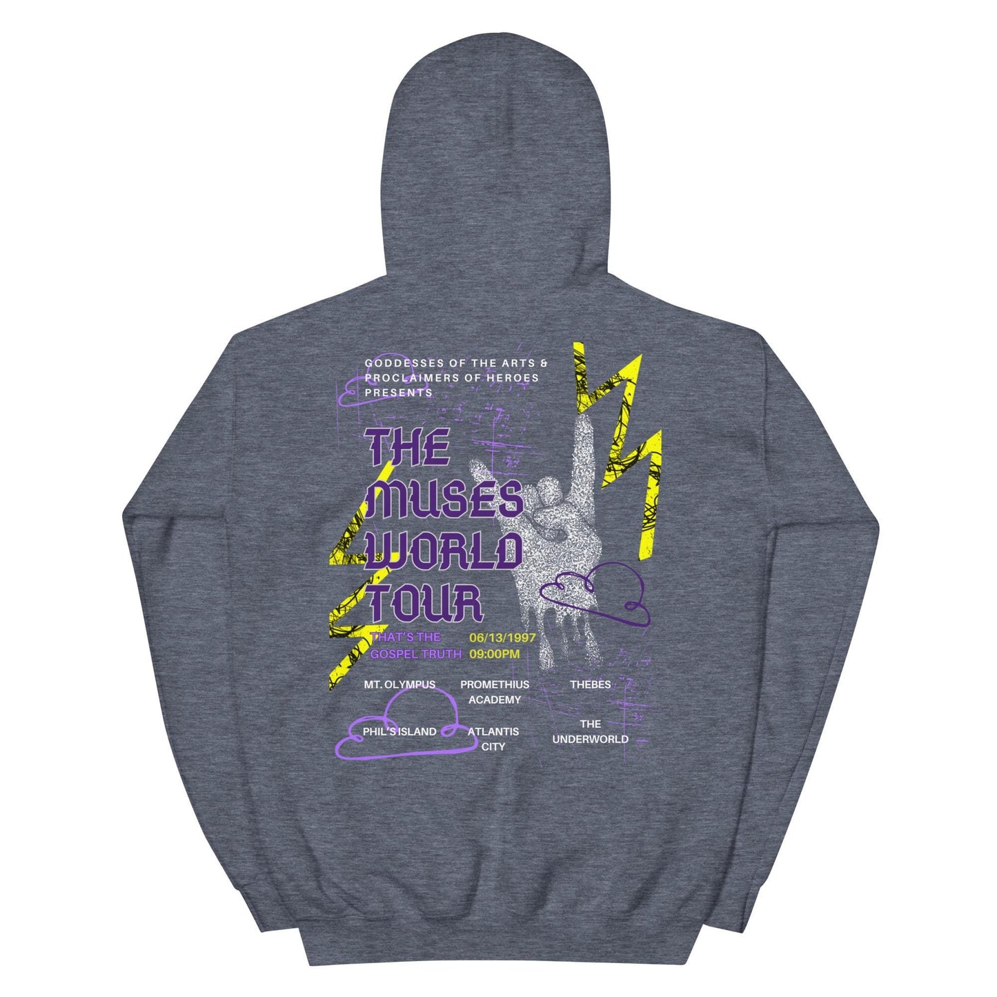 Hercules Muses World Tour Hoodie, Disney Adult Sweatshirt