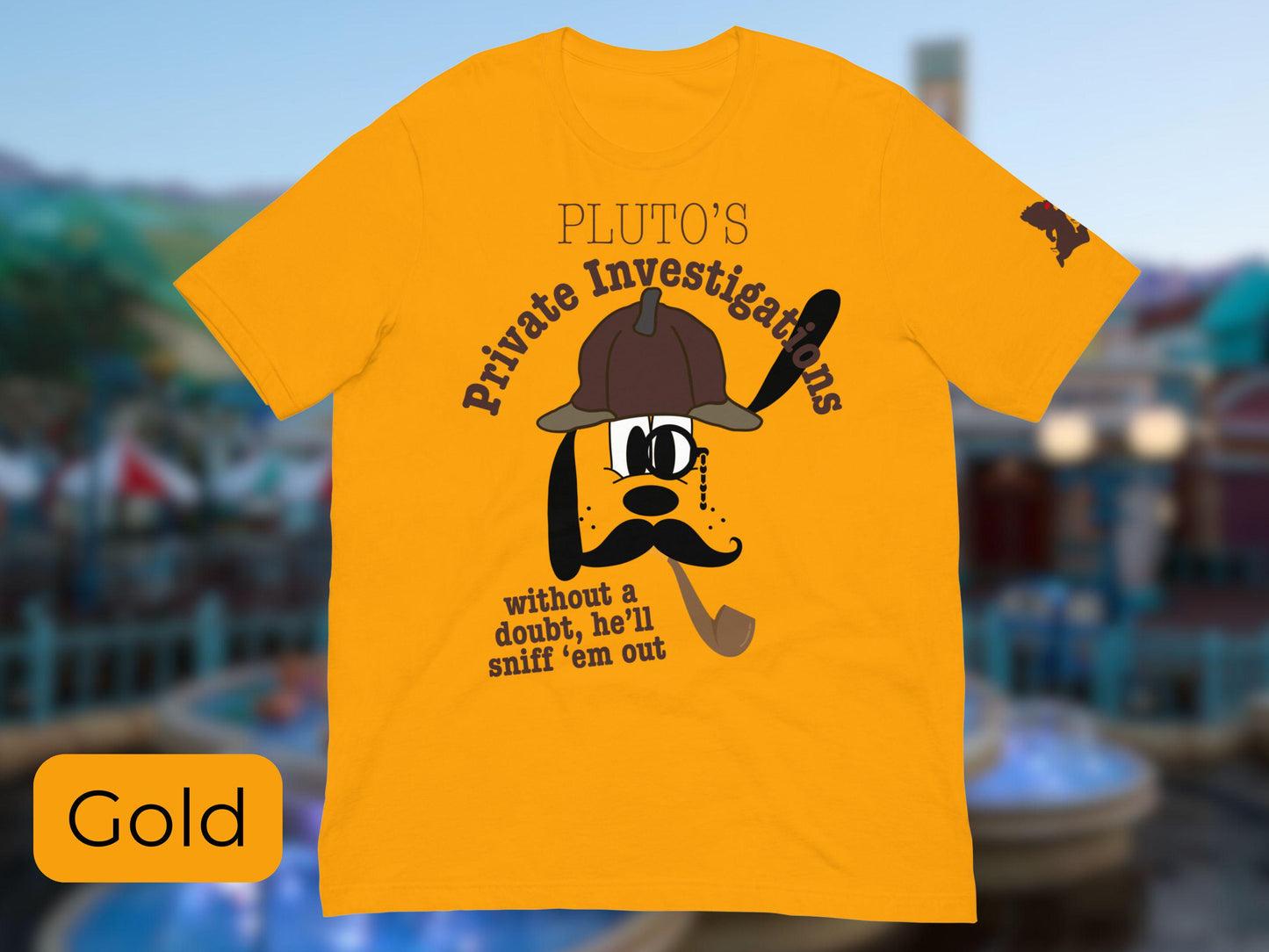 Pluto's Private Investigations T-Shirt, Subtle Disney Shirt