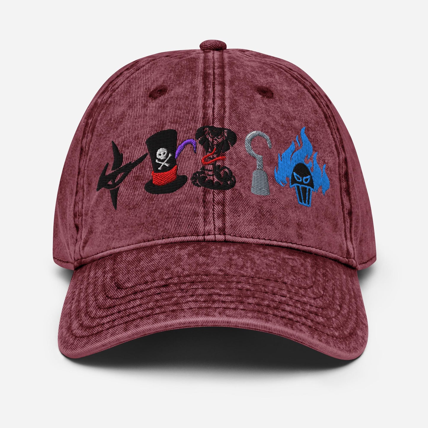 Disney Villains Embroidered Vintage Dad Hat | Halloween Otto Cap