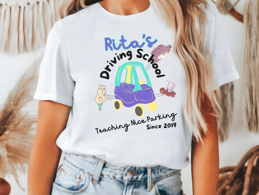Rita's Driving School Bluey Shirt, Disney Family Tee