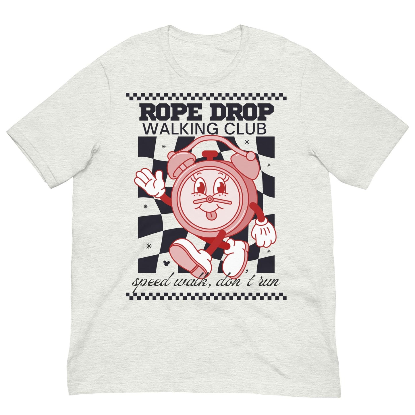 Disney Adult Rope Drop Walking Club Bella Canvas Shirt