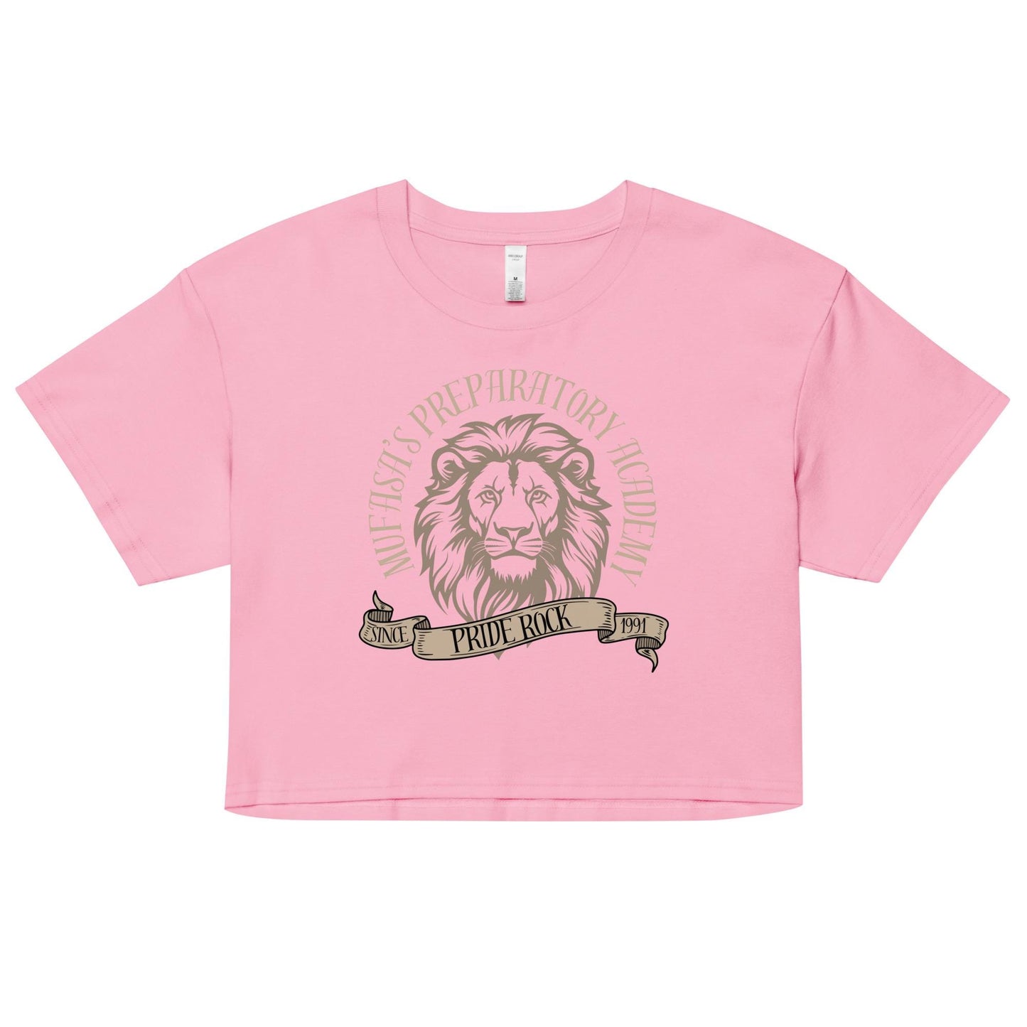 Mufasa Lion King Inspired Crop Top: Women's Combed Cotton Tee