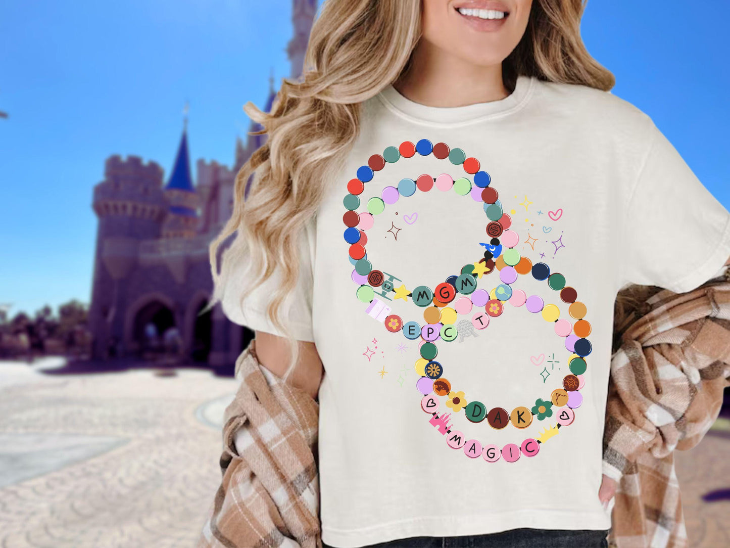Disney Park Friendship Bracelets Crop Top, Disney Girls Trip Tee