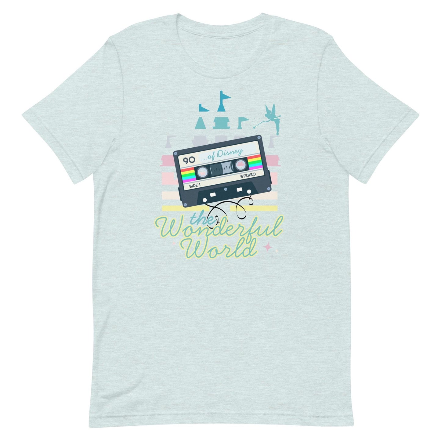 Retro Disney World Shirt, '90s Cassette Tape Bella Canvas Tee