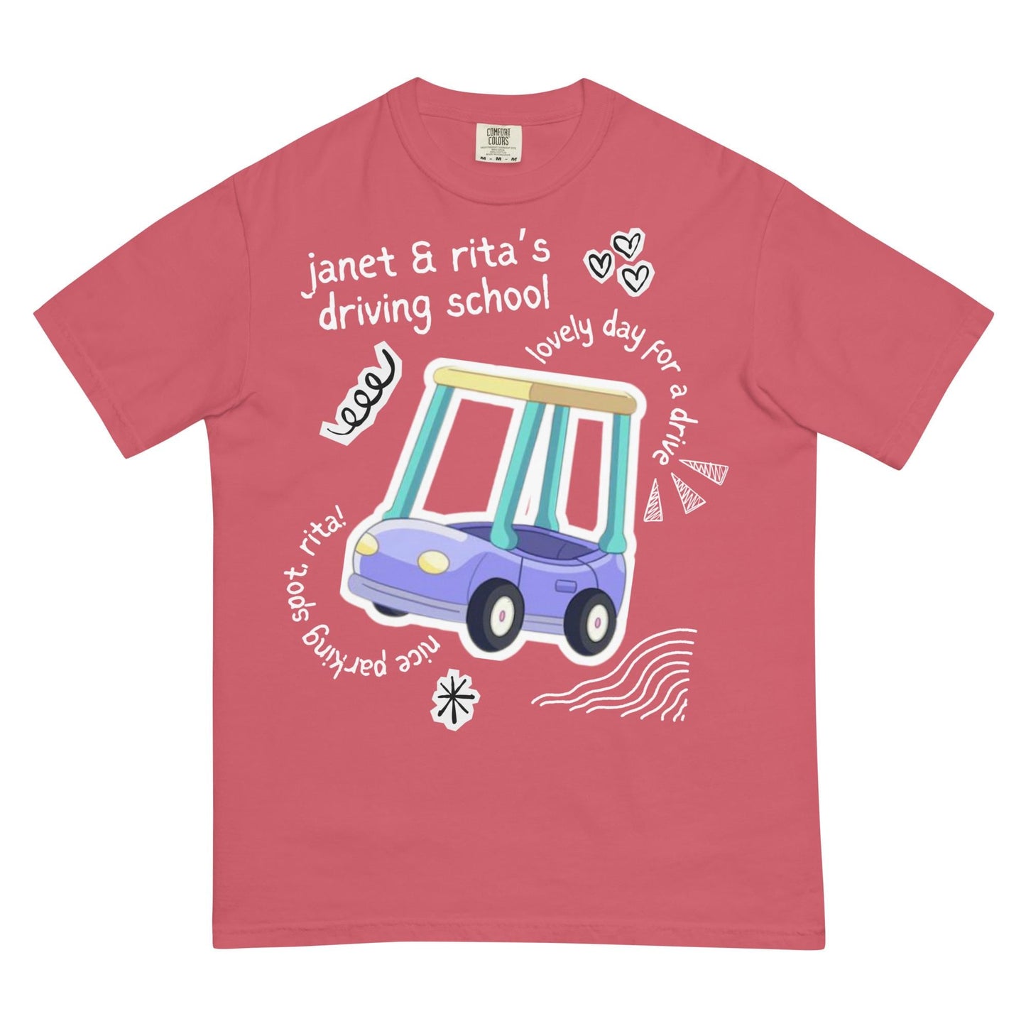 Janet and Rita's Driving School, Funny Bluey Comfort Color Shirt