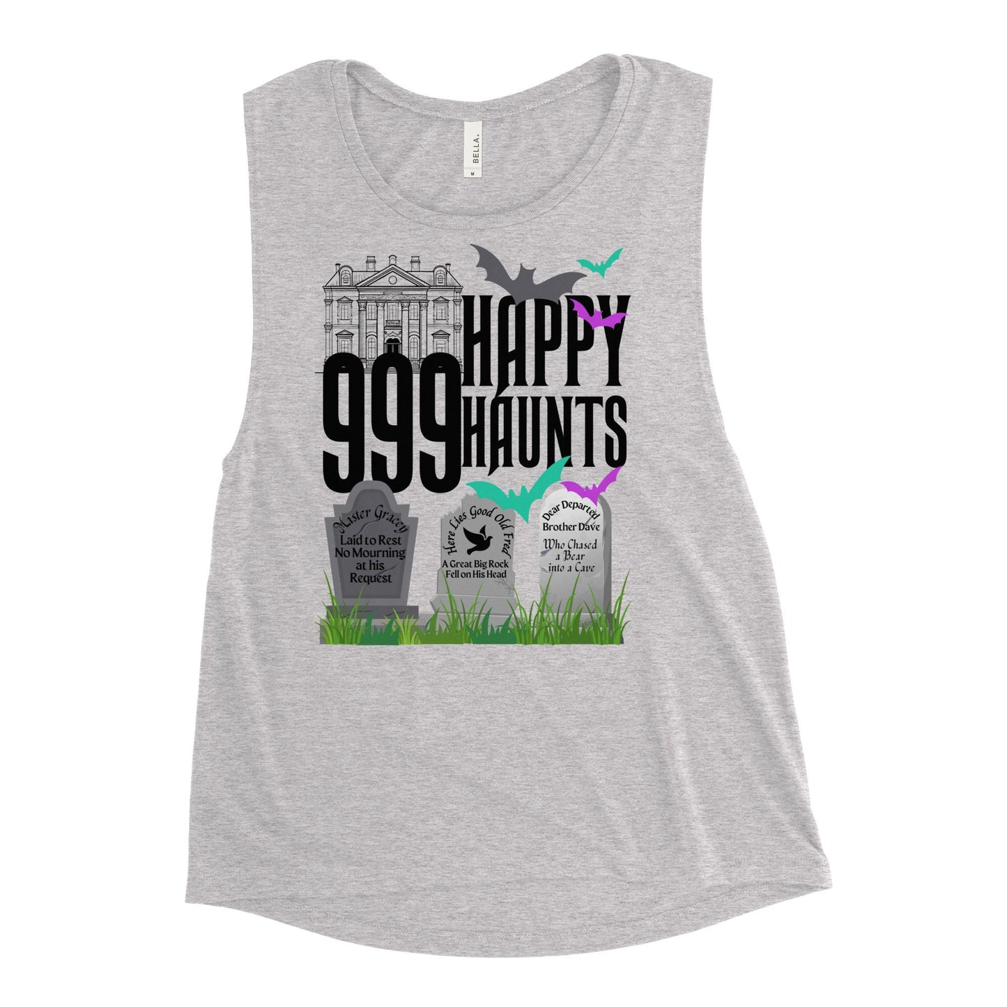 999 Happy Haunts Bella Canvas Tank Top, Disney Family Shirt