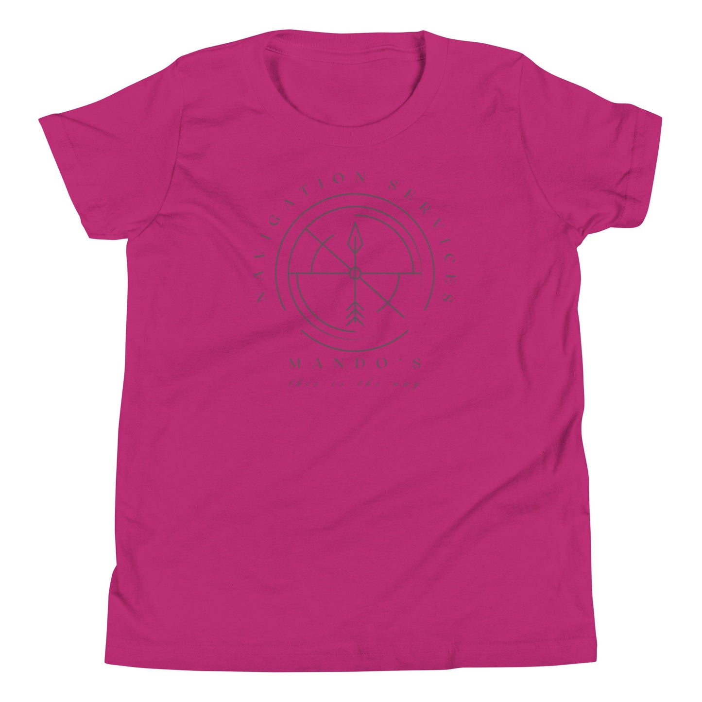 Mando's Navigation Services Youth T-Shirt, Subtle Disney Family Matching Shirt
